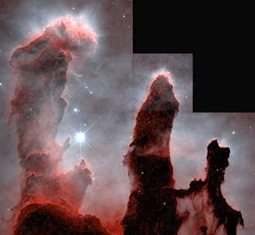 Reconstructed HST image of the Eagle Nebula