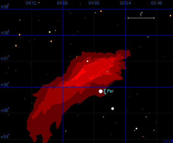 A map of the California nebula