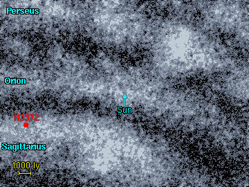 The location of the Eta Carina nebula