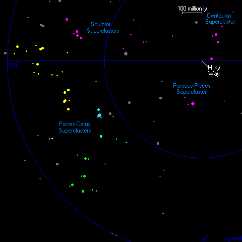 A Map of the Pisces-Cetus Superclusters