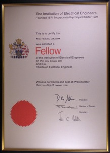 Fellow of the IEE (now IET)