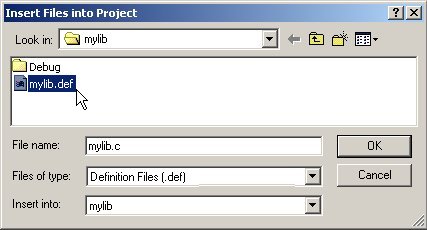 Pick out your definition file
